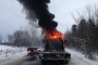 Pisten Bully Groomer Fire