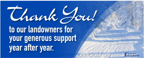 Thank you landowners from WCSTA!