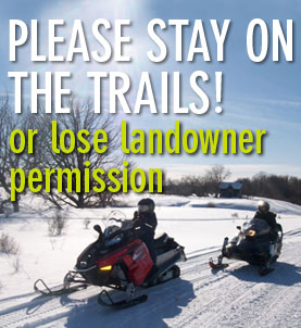 Please stay on the trails