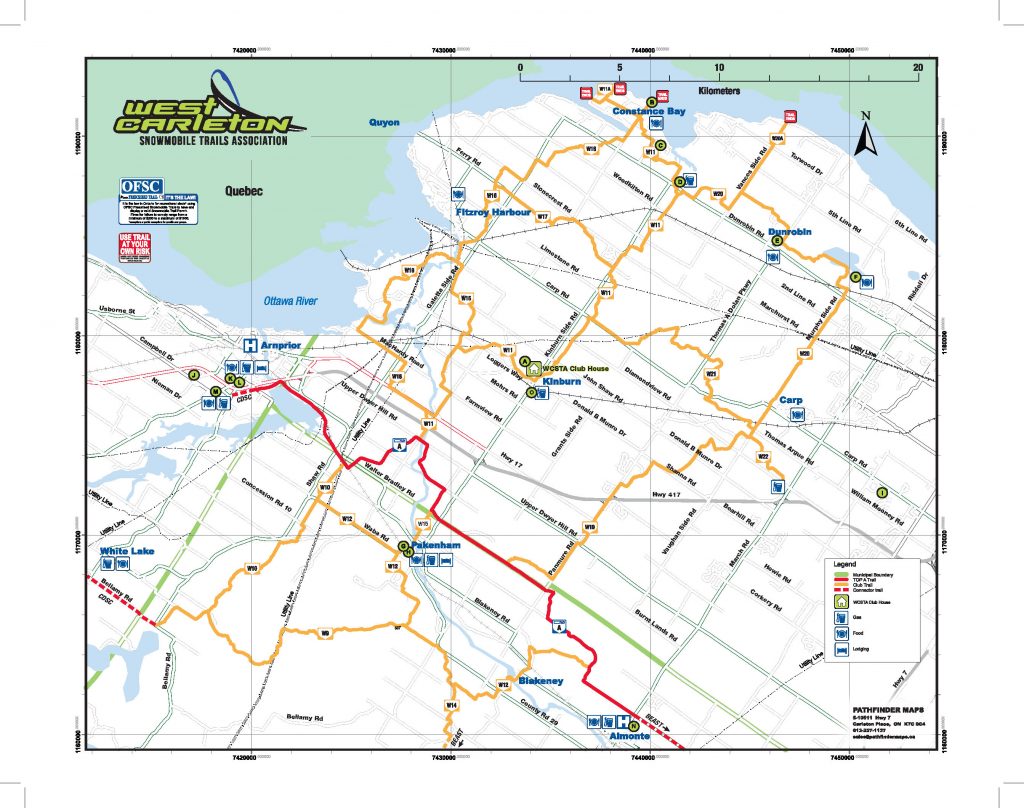WCSTA Trail Guide Map