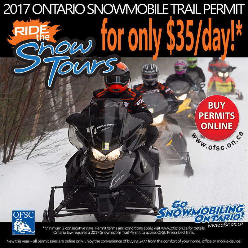 OFSC Trail Permits - Ride the Snow Tours for $35/day!