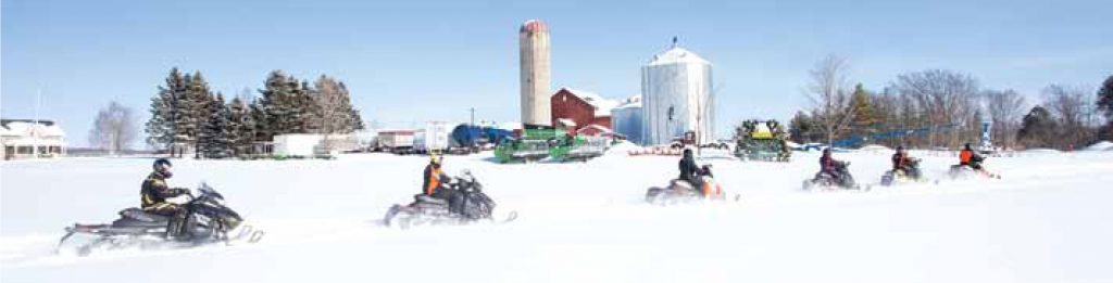 Crossing farmers'fields